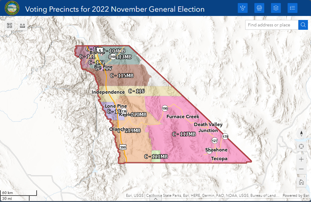 Map of Voting Precincts