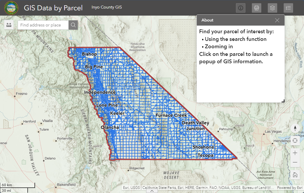 GIS data by Parcel map