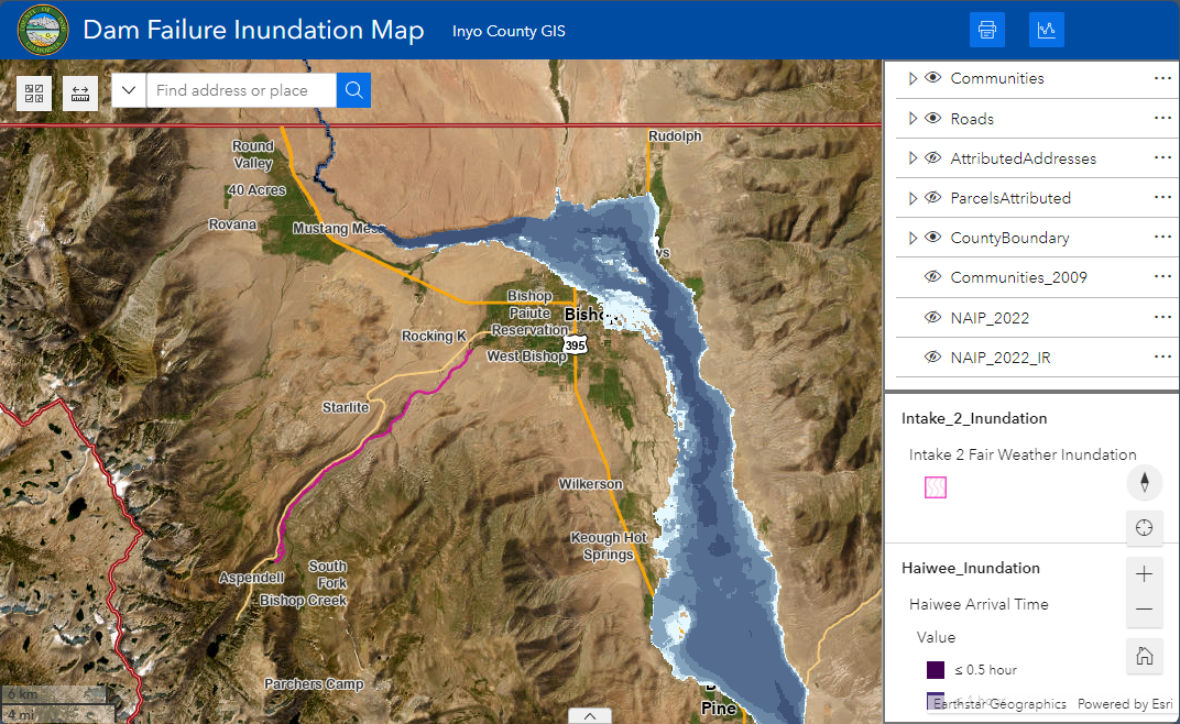 Dam Failure Inundation Map