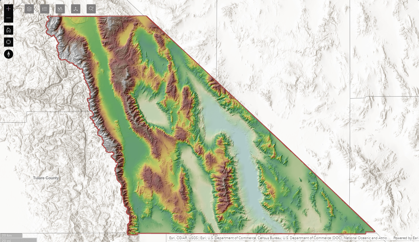 Thumbnail of Elevation and Topology web app