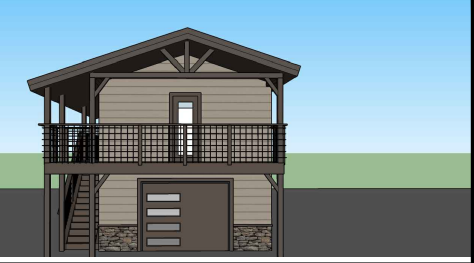 Preview of Plan ADU Over 1-Car Garage B