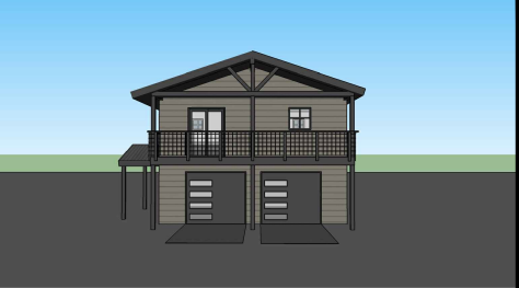 Preview of Plan ADU Over 2-Car Garage B