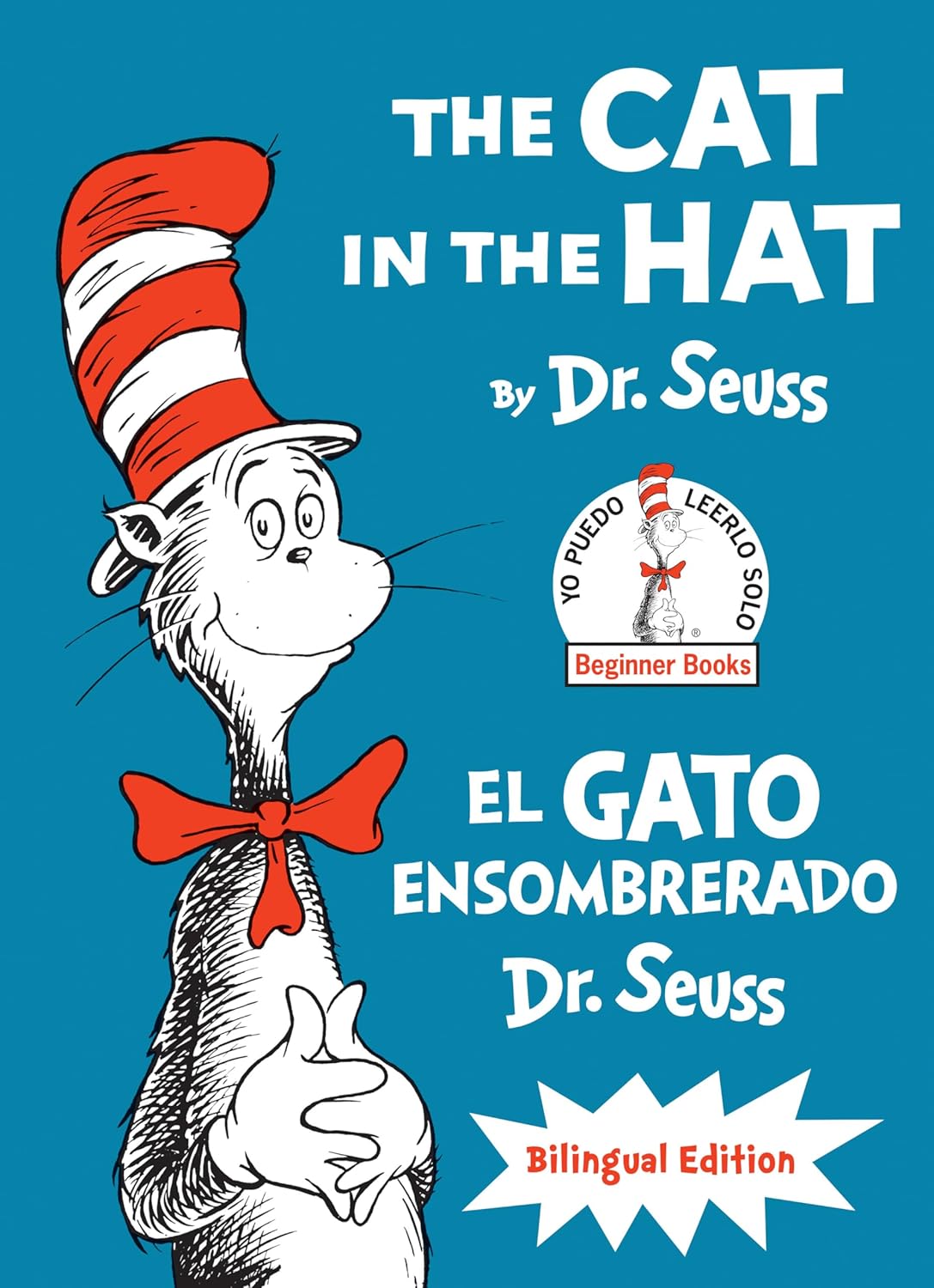 Cover of the bilingual spanish/english edition of The Cat in the Hat by Dr. Suess