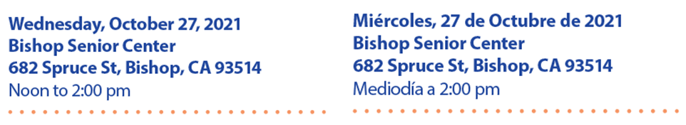 Bishop Senior Center Flu Clinic (2021)