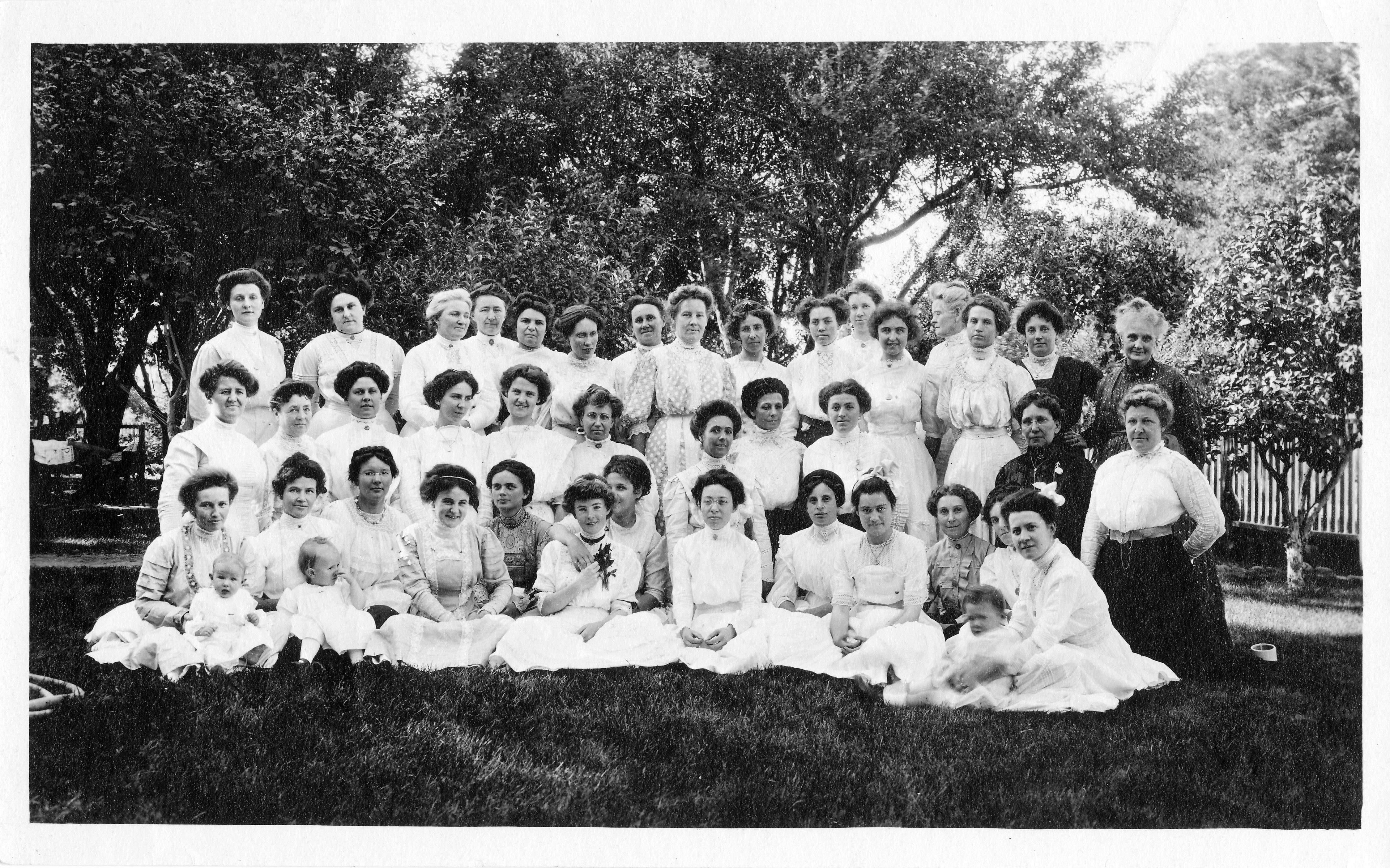 A Garden Party, in 1902, at Bessie Van Norman's.