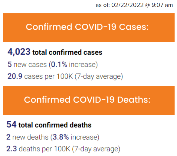 Cases and Deaths - 02.22.2022
