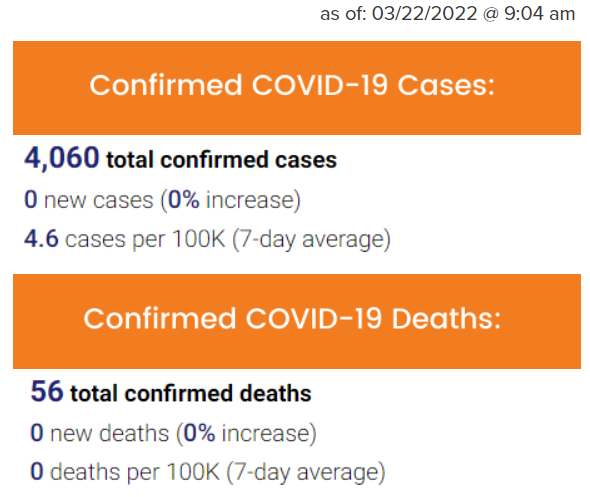 Cases and Deaths - 03.22.2022