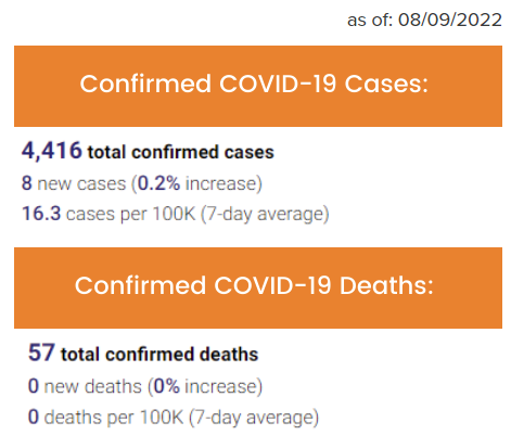 Cases and Deaths - 08/09/2022