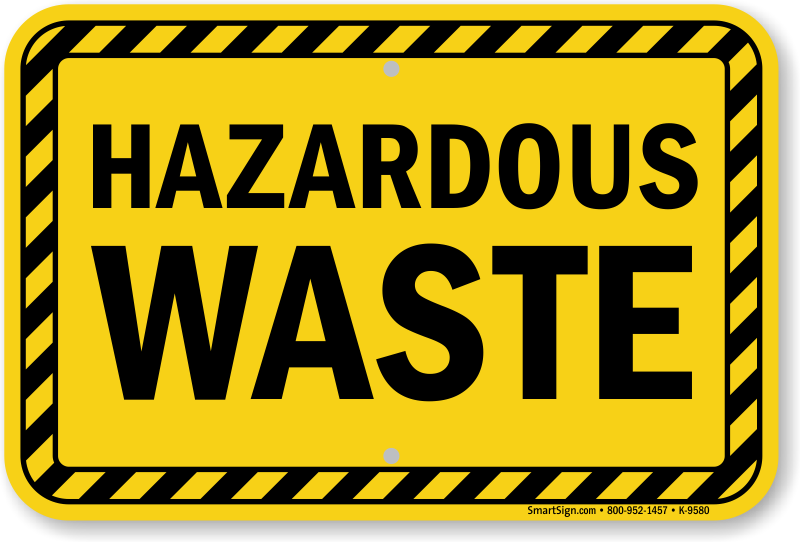 Hazardous Waste sign