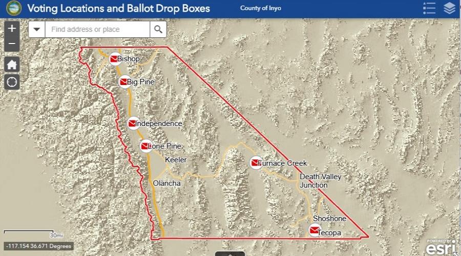 Inyo County Map