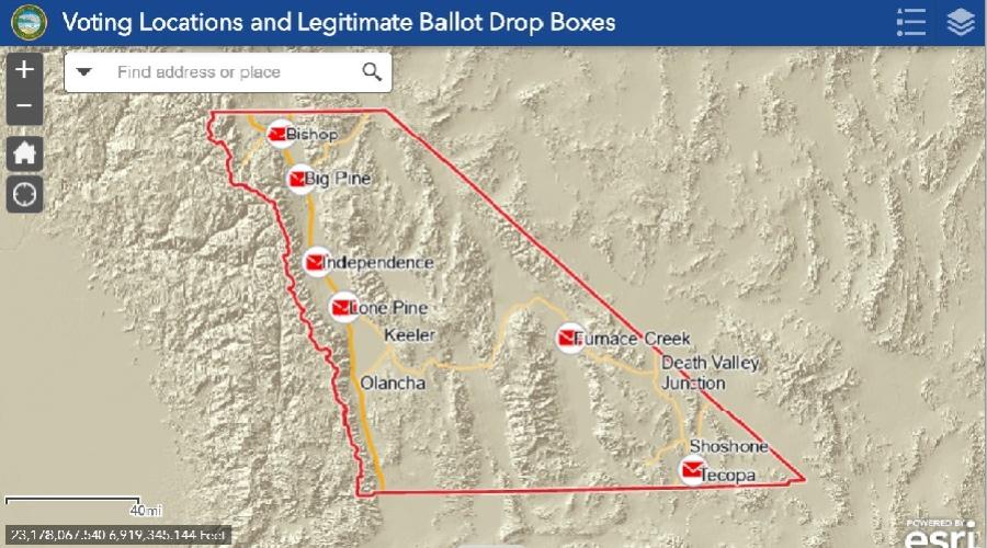 Inyo County Map