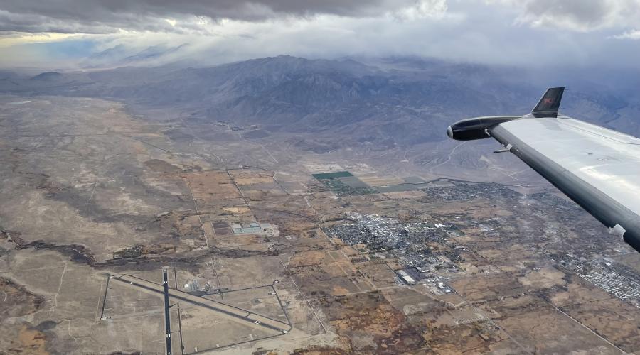 Bishop Airport View from Air