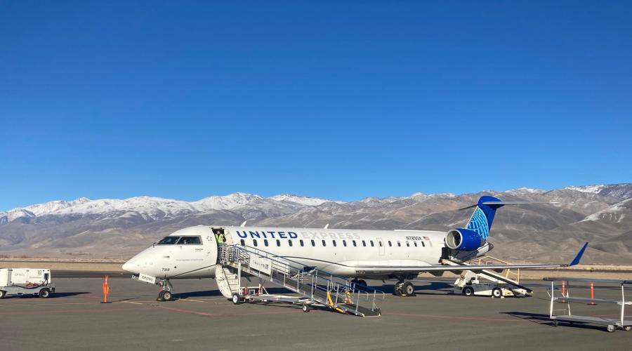 United aircraft on apron