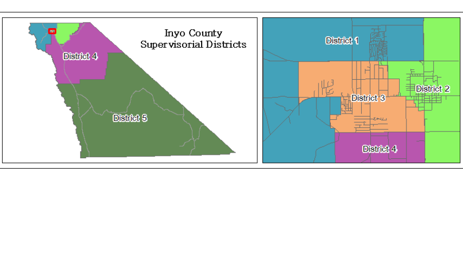 Map of current supervisorial districts