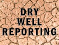 "Dry Well Reporting" over image of dry soil