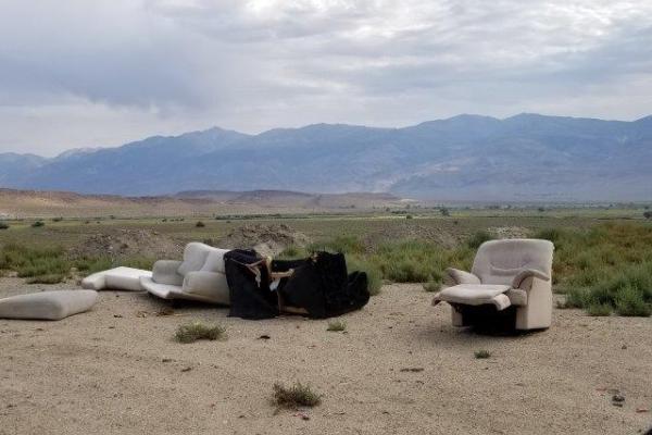 Discarded Lazy Boy chair