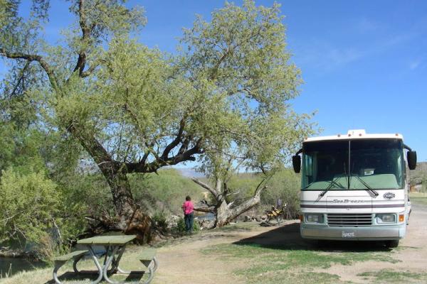 Pleasant Valley Campsite with RV